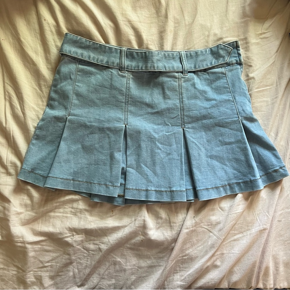 never worn denim garage skirt